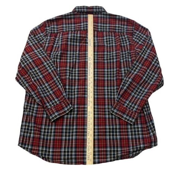 Carhartt Shirt Mens XL Red Plaid Oxford Relaxed Fit Button Up Long Sleeve Twill - Picture 9 of 11